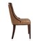 Manhattan Comfort Fifth Avenue Faux Leather Dining Chair (Set of Two) in Saddle and Walnut DC008-SA - alternate 4